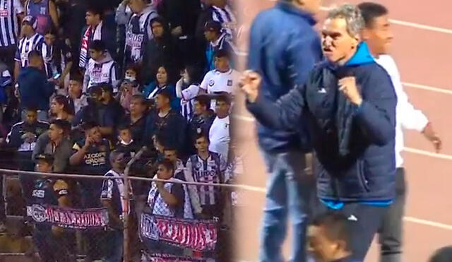El DT de César Vallejo gritó la victoria. Foto: composición LR/Alianza Lima