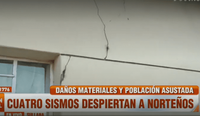 Sismo en Piura: viviendas sufren daños por temblor de 6.1. Foto: captura video ATV