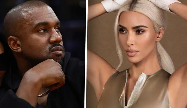 El mensaje de Kanye West a Kim Kardashian se viralizó en redes. Foto: composición AFP/Instagram