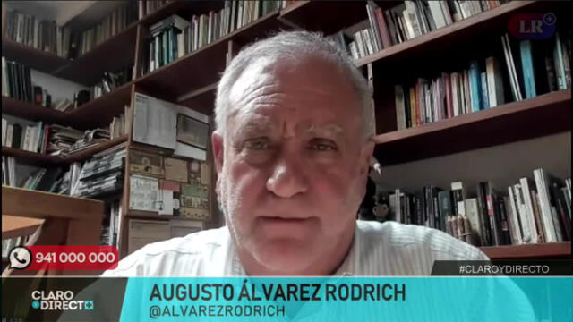 Augusto Álvarez Rodrich en "Claro y directo". Foto: captura de YouTube