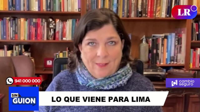 Rosa María Palacios en "Sin guion" sobre propuestas de López Aliaga. Foto: captura de YouTube