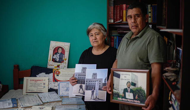 Padres de Julio Tapara mostraron los recuerdos de su hijo, quien siempre destacó desde pequeño. Foto: Rodrigo Talavera/La República