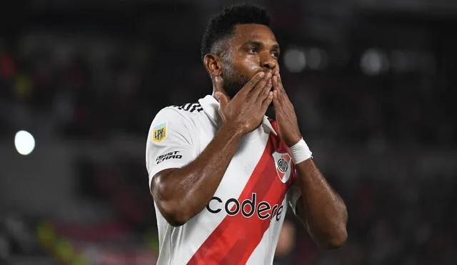 Los millonarios ganaron con un doblete de Miguel Borja. Foto: Twitter River Plate