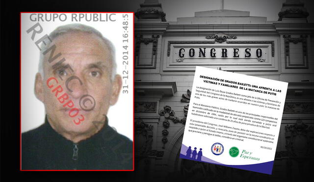 Colectivo defensor de derechos humanos rechazó el nombramiento en el Congreso de responsable de masacre de Putis. Foto: composición LR