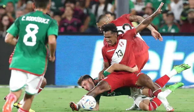Perú perdió 1-0 ante México tras el tanto de 'Chuky' Lozano en los minutos finales. Foto: Selección peruana/Twitter