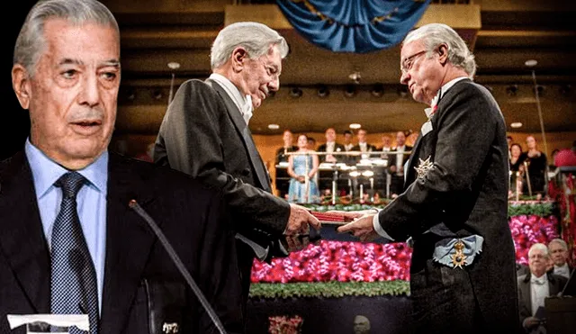 El discurso de Vargas Llosa provocó las lágrimas de sus familiares. Foto: composición LR/Andina