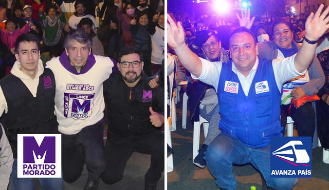 Elmer Arce y Luis Flores fueron los candidatos presentados por el Partido Morado y Avanza País para Lince, respectivamente. Foto: composición LR /Facebook/ Elmer Arce /Lucho Flores