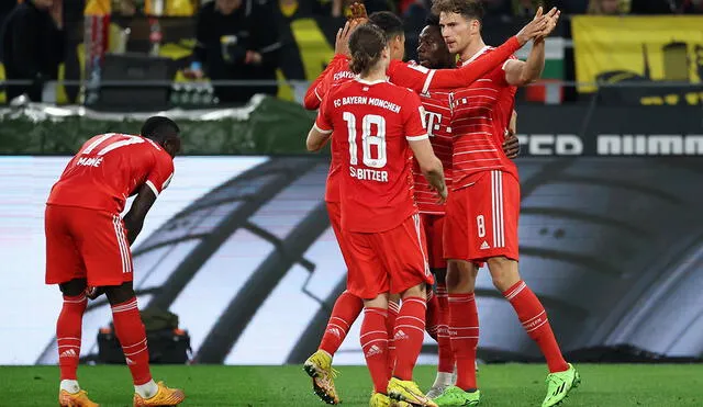 El equipo bávaro vence de forma parcial por 1-0 al Borussia Dortmund. Foto: Bayern Múnich