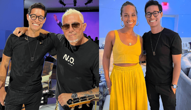 Tony Succar acompañó en un evento musical a Alicia Keys y Alejandro Sanz. Foto: Instagram/Tony Succar