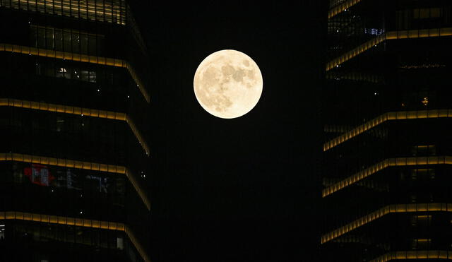 La luna llena de octubre será la luna del cazador. Foto: AFP