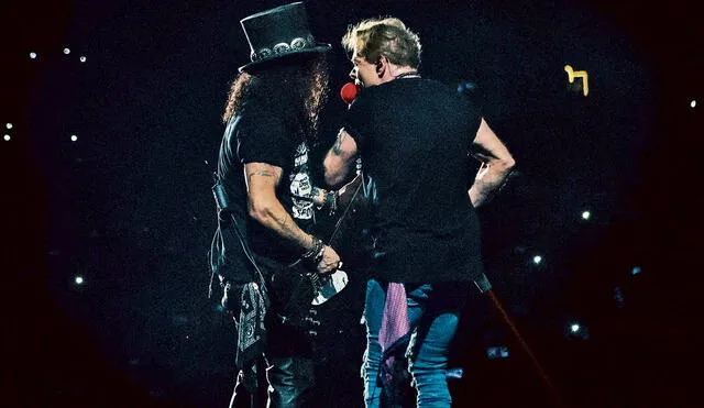 Algarabía. Guns n' Roses hizo rockear al estadio San Marcos el último fin de semana. Foto: Katarina Benzova