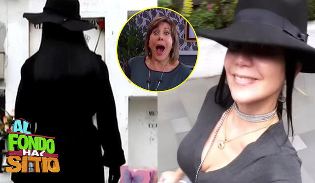 En "Al fondo hay sitio", Francesca está siendo amenazada por una misteriosa mujer vestida de negro. ¿Quién será y qué tiene que ver con Claudia Llanos? Foto: composición LR/América TV/TikTok
