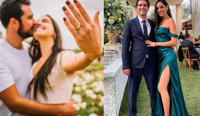 Valeria Flórez se comprometió con Andrés Ugarte Diez Canseco en Buenos Aires. Foto: composición LR/Valeria Flórez/Instagram