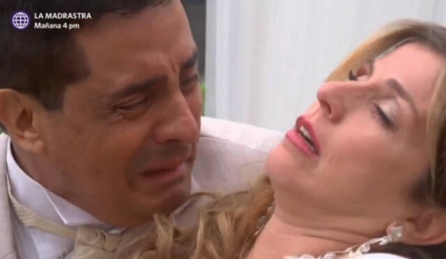 "Al fondo hay sitio" regala un trágico episodio en el que Rafaella es disparada por 'La mujer de negro' en medio de su boda con Pepe. Foto: composición/América TV