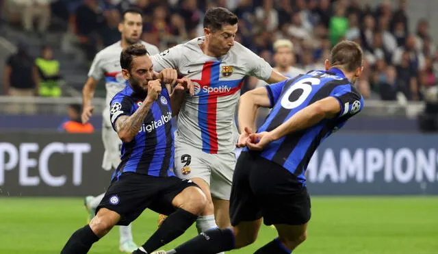 Inter venció 1-0 al Barcelona por la tercera fecha del Grupo C. Foto: EFE