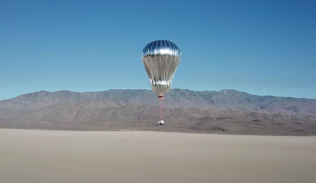 Prototipo del aerobot que enviarán a Venus. Foto: NASA