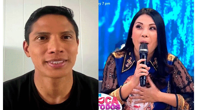 André Silva no quiso responder las consultas de Tula Rodríguez. Foto: composición LR/América TV