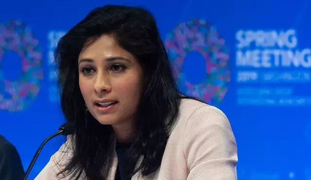 Gita Gopinath, primera subdirectora gerente del Fondo Monetario Internacional (FMI). Foto: AFP