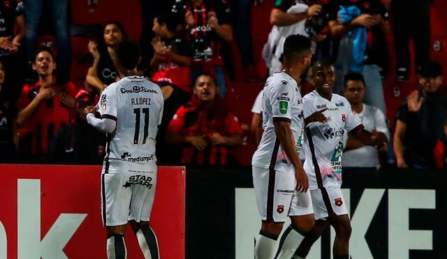 Alajuelense ganó en la ida 3-0 por la semifinal de ida de la Liga Concacaf. Foto: Alajuelense