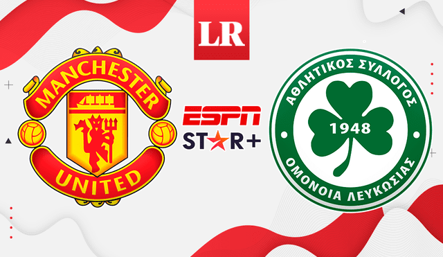 Manchester United vs. Omonia se enfrentarán por la Europa League. Foto: composición de Gerson Cardoso/La República