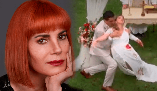 Karina Calmet deseaba que, esta vez, la historia de amor de Rafaella y Pepe triunfara. Foto: composición/Karina Calmet/Instagram/captura América TV