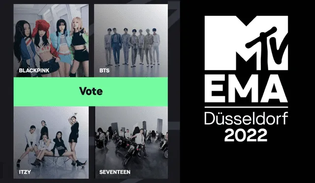 Idols del k-pop figuran en siete categorías de los MTV EMA 2022. Foto: composición LR/MTV