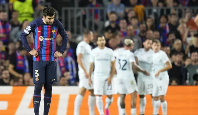 Gerard Piqué lleva seis partidos disputados en la presente temporada, muchos de ellos tras las lesiones de Araujo y Koundé. Foto: EFE