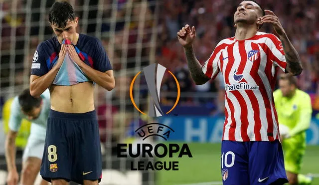 Barcelona y Atlético de Madrid protagonizaron jocosos comentarios y memes relacionados con la Europa League. Foto: composición/EFE
