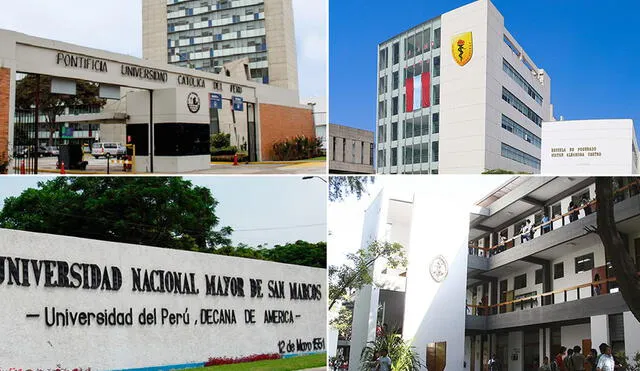 Las 9 mejores universidades de Perú fueron escogidas por el ranking internacional por cumplir indicadores de calidad. Foto: composición LR/PUCP/UPCH/UNMSM/Universidad de Piura