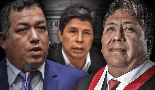 Darwin Espinoza y Jorge Flores son 2 de los 25 miembros de la Subcomisión de Acusaciones que votarán sobre la denuncia constitucional contra Pedro Castillo. Foto: composición de Fabrizio Oviedo/La República