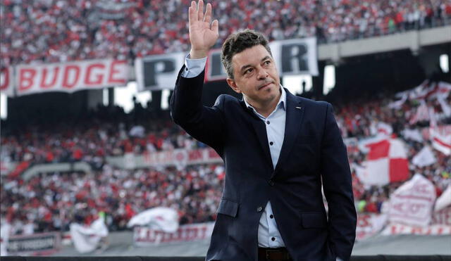 Marcelo Gallardo se consagró como el DT más ganador en la historia de River Plate. Foto: AFP