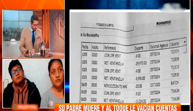 El denunciante informó que presentó un escrito para que la persona que atendió a su padre el día del retiro se presente y dé su testimonio. Foto: composición LR/captura de "ATV edición matinal"