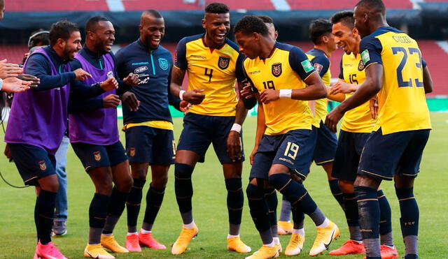 La selección ecuatoriana se clasificó en el cuarto lugar de las eliminatorias sudamericanas. Foto: FEF