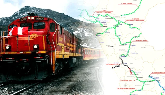 En el Perú existen 1.906,6 kilómetros de longitud total de líneas férreas.