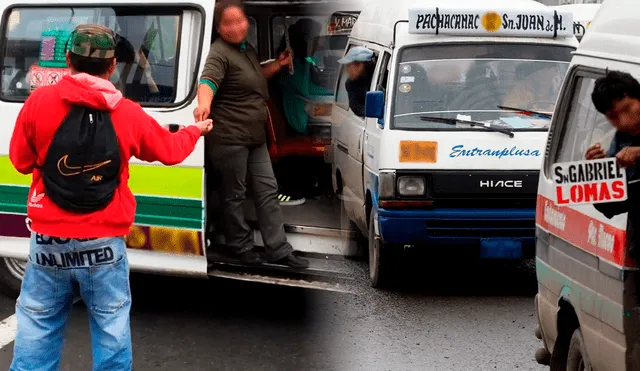Los dateros de combis forman parte del día a día del tránsito en Lima. Foto: composición La República/captura YouTube/Andina