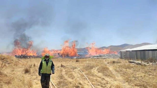 Siniestro fue sofocado luego de mucho esfuerzo. Foto: cortesía