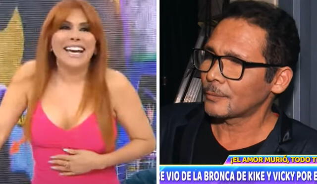 Magaly Medina captó a Kike Suero en una situación comprometedora con una mujer que no es su novia. Foto: captura ATV