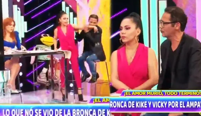 Kike Suero y Vicky Torero protagonizaron una fuerte discusión. Foto: captura ATV