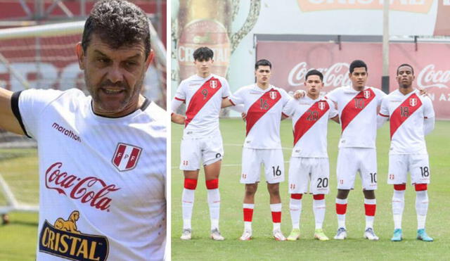 Gustavo Roverano llegó a la selección peruana sub-20 en febrero del 2022. Foto: composición/FPF