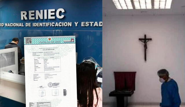 Jefa del Reniec anunció que desde el 14 de octubre ya no se emitirán certificados de defunción vía online. Foto: composición LR/La Repúbilica/Reniec