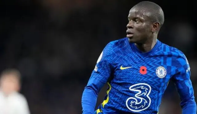 N'Golo Kanté se lesionó en un partido frente al Tottenham. Foto: AFP