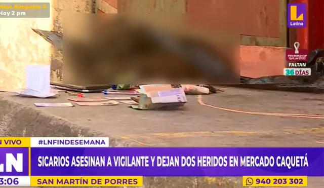 El crimen fue cometido por dos sujetos que ingresaron a la zona comercial en dos motocicletas con sus respectivos acompañantes. Foto: captura Latina