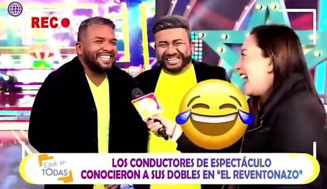 'Choca' Mandros protagonizó un divertido momento en "Estás en todas". Foto: captura de América TV