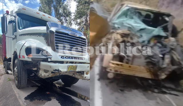 Un muerto deja el choque entre dos vehículos en la vía Cusco - Sicuani. Foto: Jorddy Quispe/La República