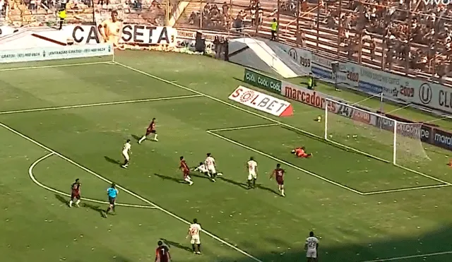 El Dominó se adelantó en el estadio Monumental. Foto: GolPerú