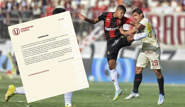 Universitario se pronunció sobre actos racistas en el partido ante melgar. Foto: Composición GLR