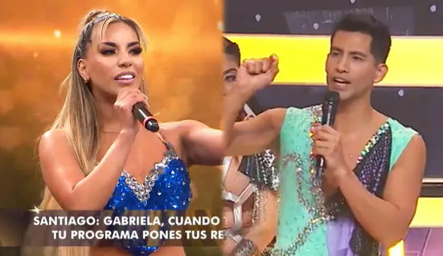 Santiago Suárez le lanzó un fuerte comentario a Gabriela Herrera. Foto: capturas América TV