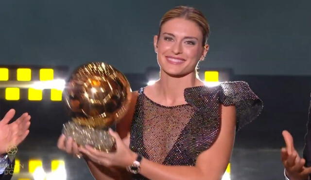 Alexia Putellas ganó su segundo Balón de Oro y es la máxima ganadora. Foto: captura ESPN 2