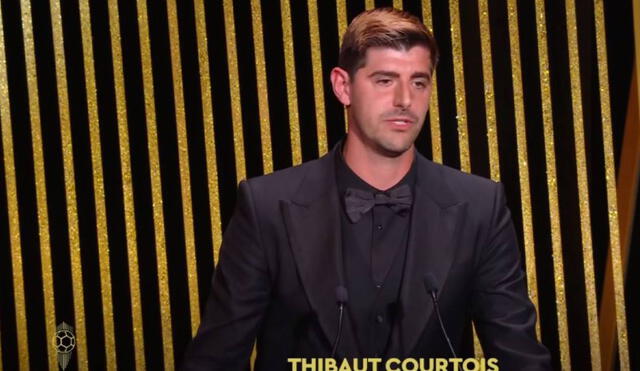 Thibaut Courtois se quedó con el premio Lev Tashin al mejor arquero. Foto: captura ESPN 2