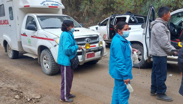 Pobladores de la zona y personal de salud ayudaron a los accidentados. Foto: Yessica Lavado